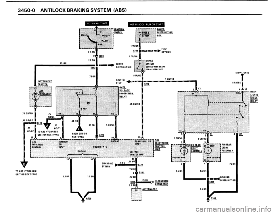BMW 325i 1988 E30 Electrical Troubleshooting Manual 