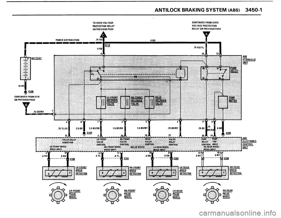 BMW 325i 1988 E30 Electrical Troubleshooting Manual 