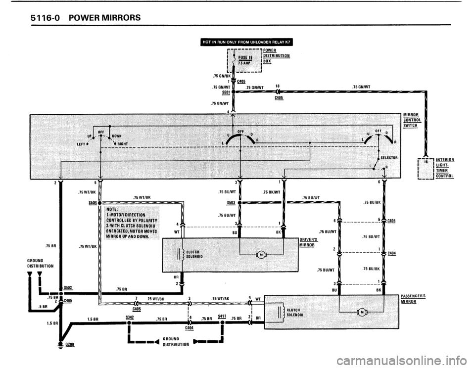 BMW 325i 1988 E30 Electrical Troubleshooting Manual 