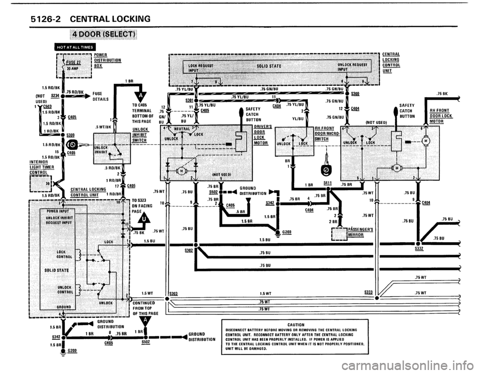 BMW 325i 1988 E30 Electrical Troubleshooting Manual 