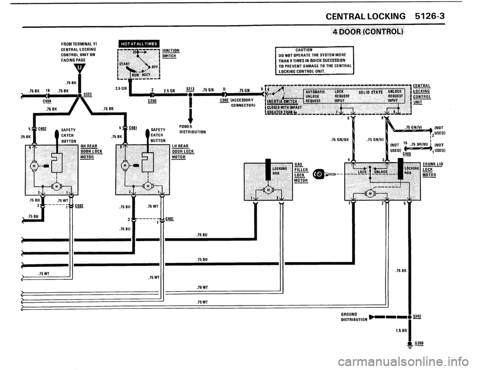 BMW 325i 1988 E30 Electrical Troubleshooting Manual 