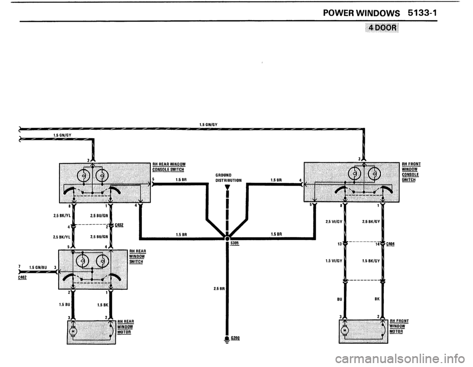 BMW 325i 1988 E30 Electrical Troubleshooting Manual 