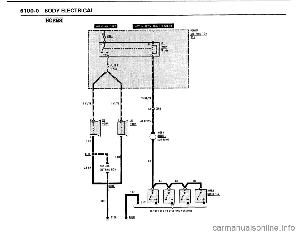 BMW 325i 1988 E30 Electrical Troubleshooting Manual 