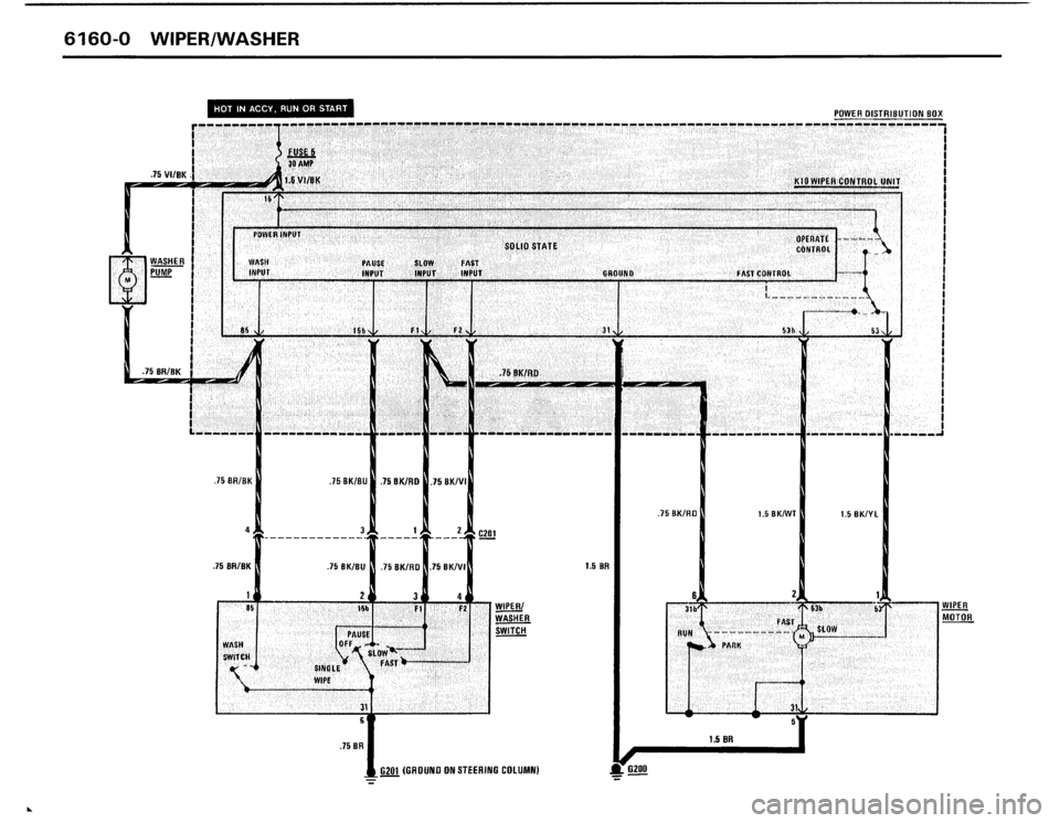 BMW 325i 1988 E30 Electrical Troubleshooting Manual 