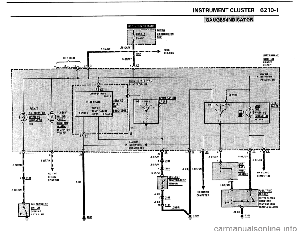 BMW 325i 1988 E30 Electrical Troubleshooting Manual 