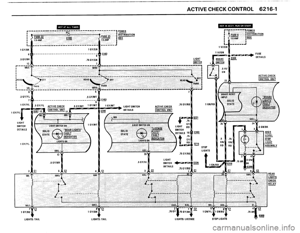 BMW 325i 1988 E30 Electrical Troubleshooting Manual 
