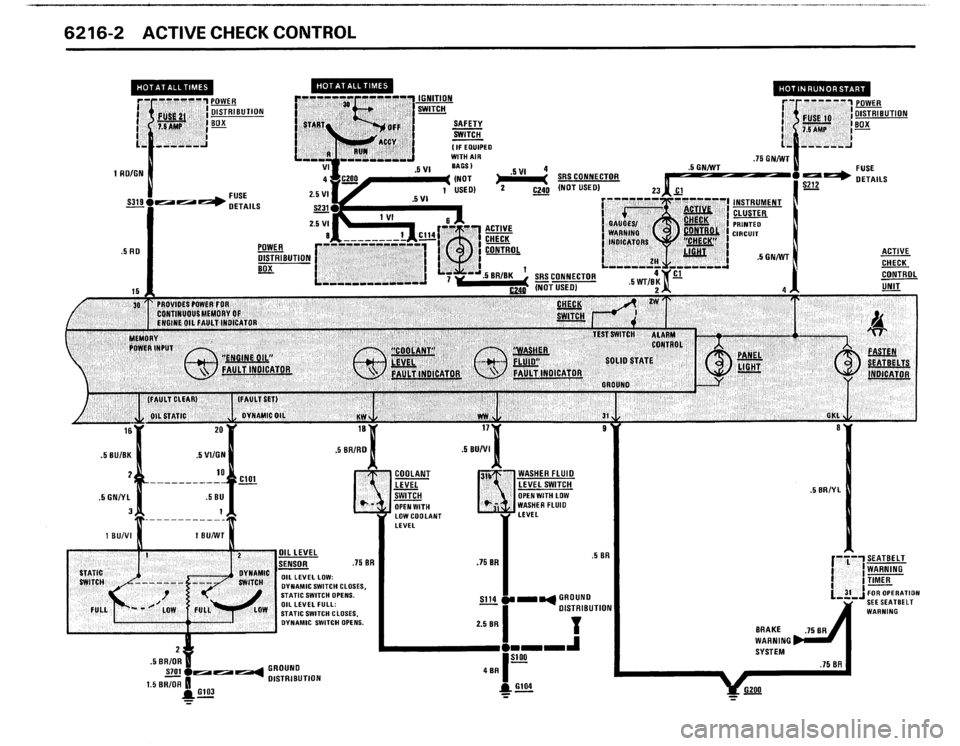 BMW 325i 1988 E30 Electrical Troubleshooting Manual 