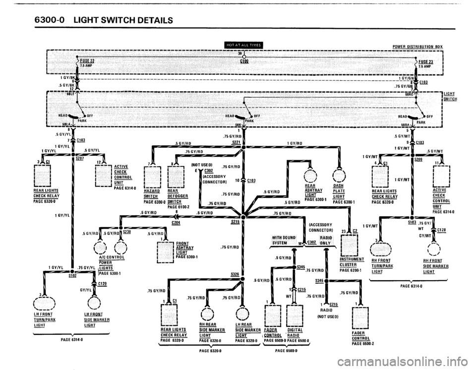 BMW 325i 1988 E30 Electrical Troubleshooting Manual 