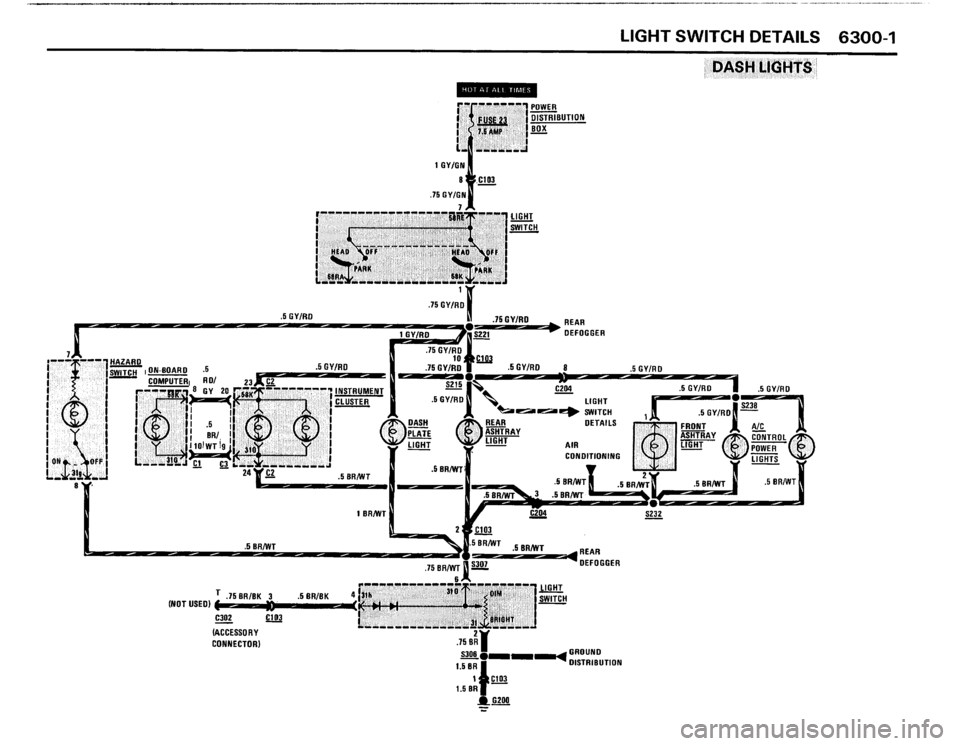 BMW 325i 1988 E30 Electrical Troubleshooting Manual 
