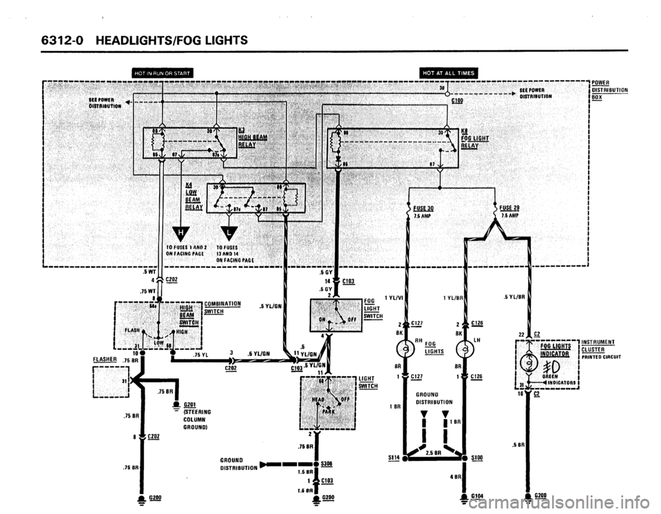 BMW 325i 1988 E30 Electrical Troubleshooting Manual 
