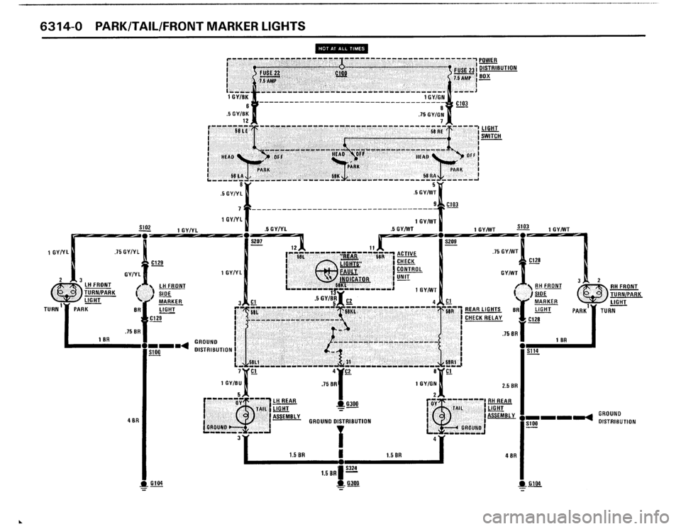 BMW 325i 1988 E30 Electrical Troubleshooting Manual 