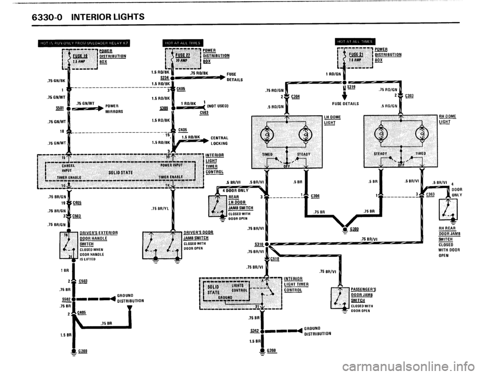 BMW 325i 1988 E30 Electrical Troubleshooting Manual 