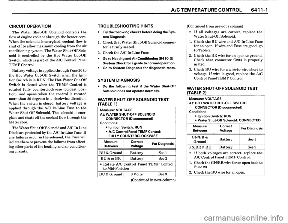 BMW 325i 1988 E30 Electrical Troubleshooting Manual 