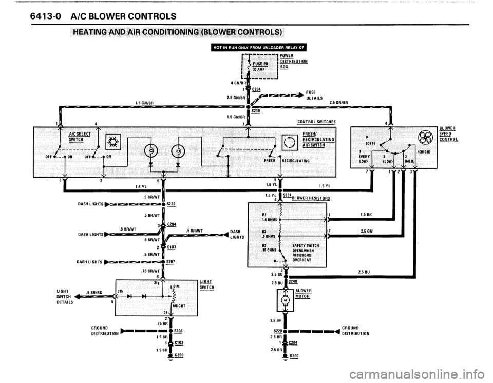 BMW 325i 1988 E30 Electrical Troubleshooting Manual 