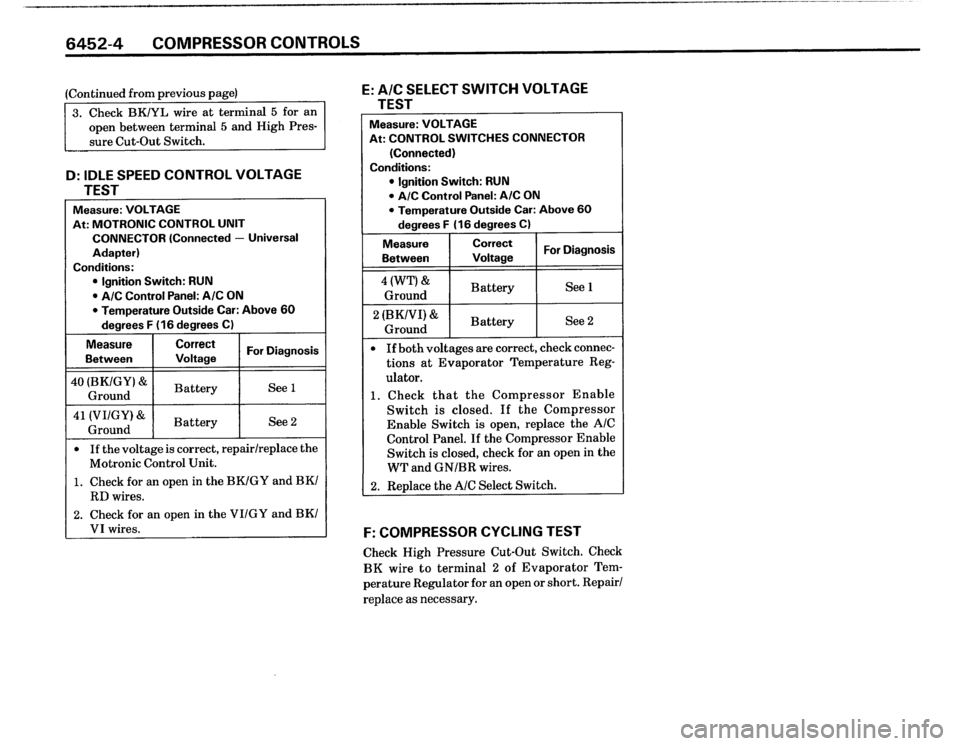 BMW 325i 1988 E30 Electrical Troubleshooting Manual 