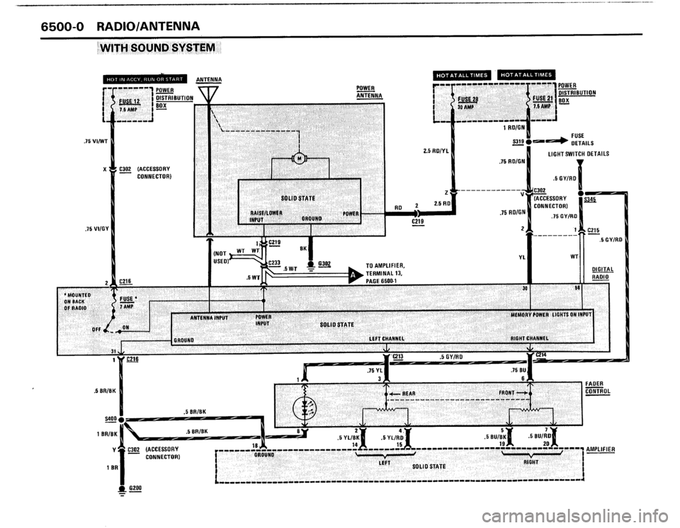 BMW 325i 1988 E30 Electrical Troubleshooting Manual 