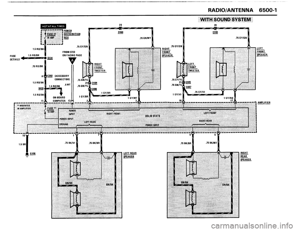 BMW 325i 1988 E30 Electrical Troubleshooting Manual 