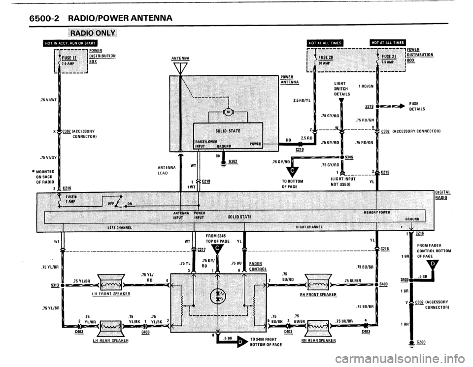 BMW 325i 1988 E30 Electrical Troubleshooting Manual 
