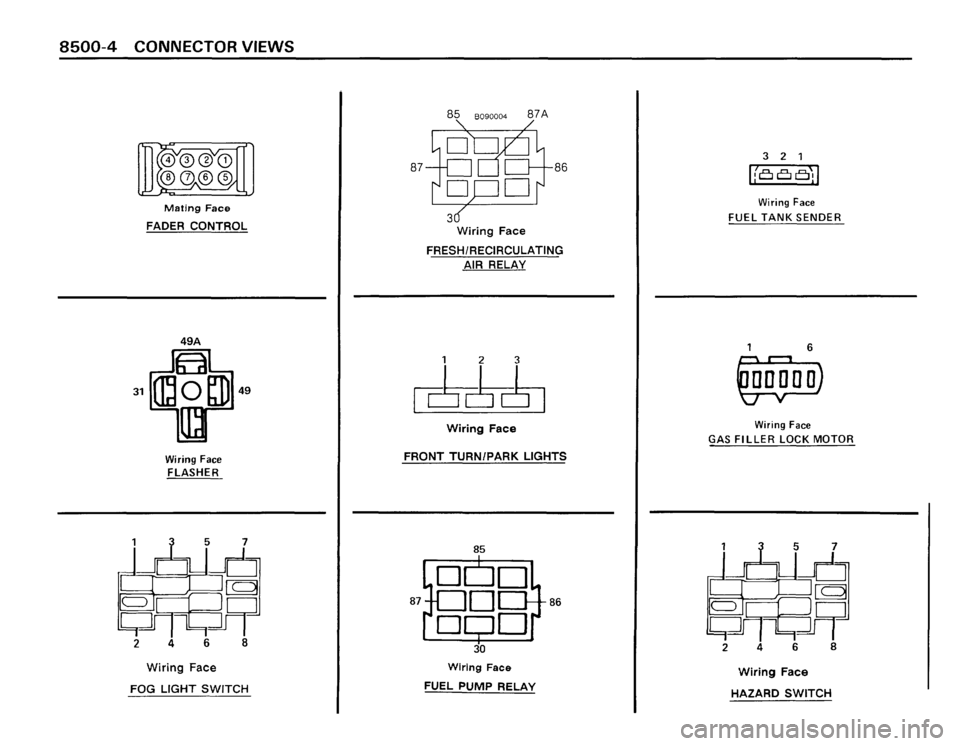 BMW 325i CONVERTIBLE 1988 E30 Electrical Troubleshooting Manual 