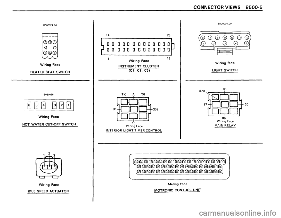 BMW 325i CONVERTIBLE 1988 E30 Electrical Troubleshooting Manual 