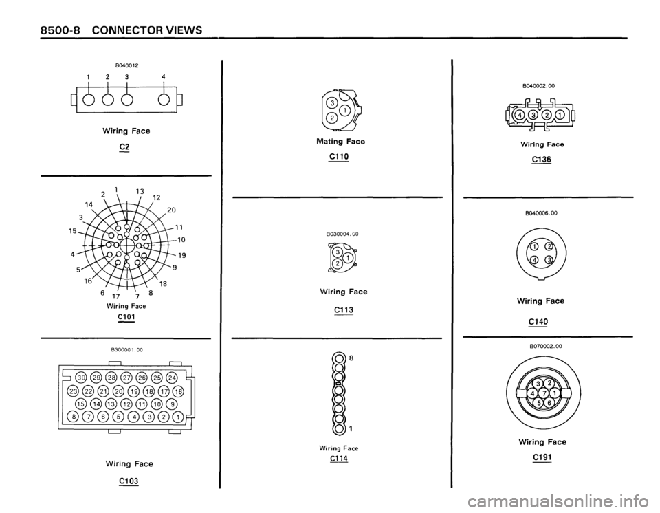 BMW 325i CONVERTIBLE 1988 E30 Electrical Troubleshooting Manual 