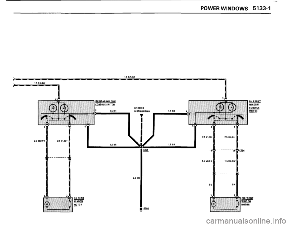 BMW 325i CONVERTIBLE 1988 E30 Electrical Troubleshooting Manual 