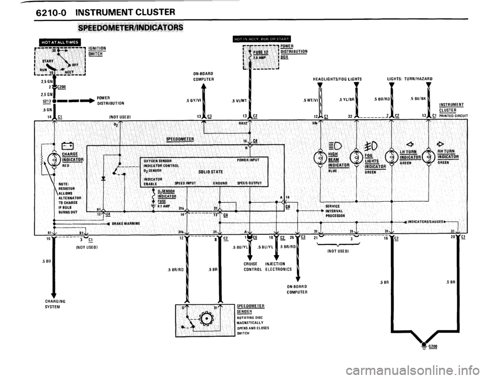 BMW 325i CONVERTIBLE 1988 E30 Electrical Troubleshooting Manual 