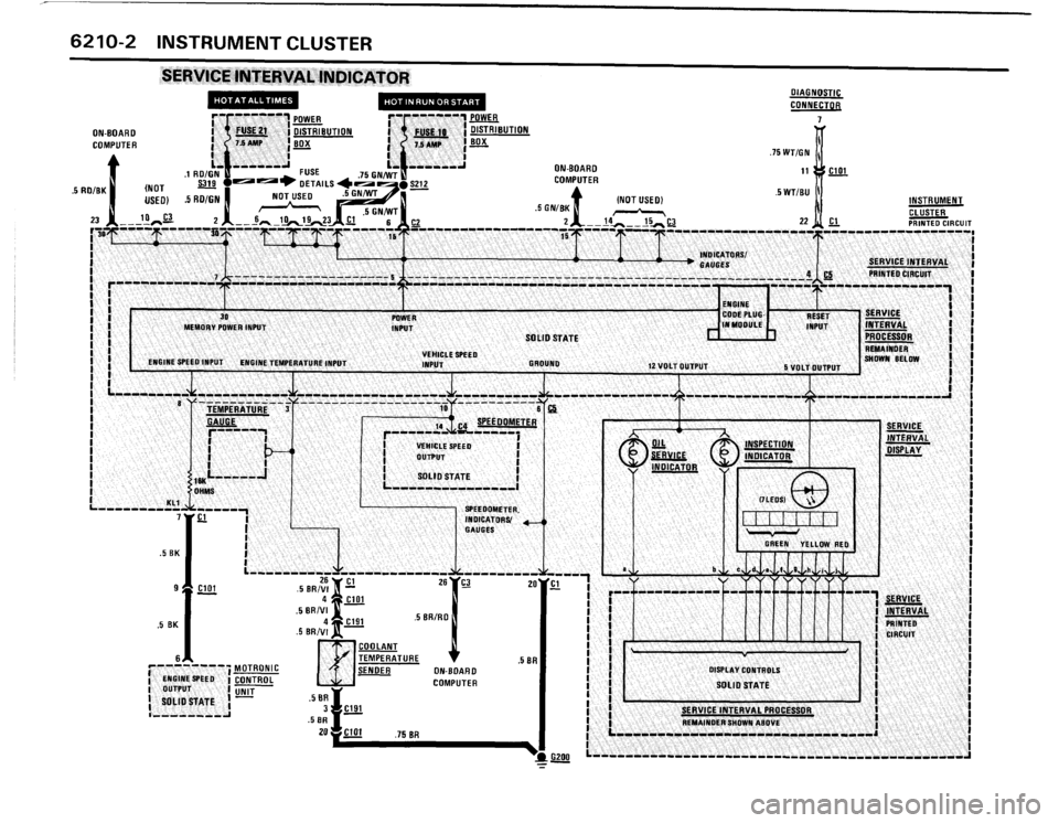 BMW 325i CONVERTIBLE 1988 E30 Electrical Troubleshooting Manual 