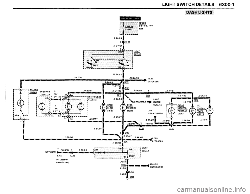 BMW 325i CONVERTIBLE 1988 E30 Electrical Troubleshooting Manual 