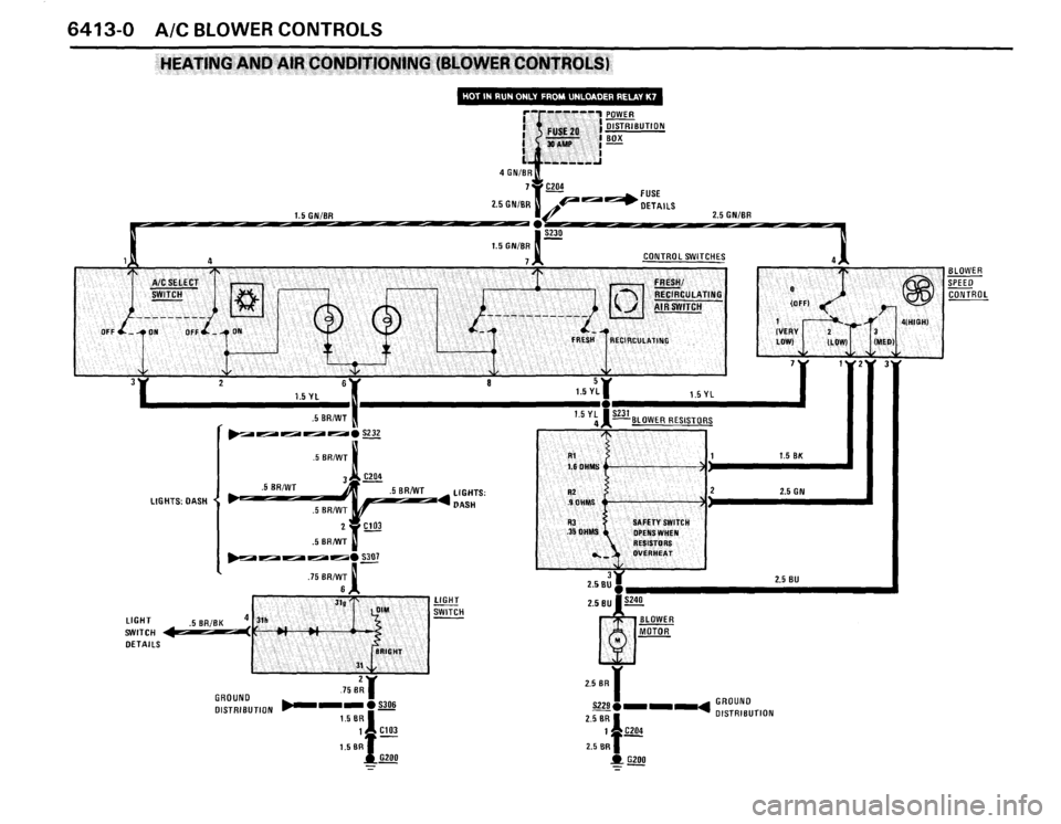 BMW 325i CONVERTIBLE 1988 E30 Electrical Troubleshooting Manual 