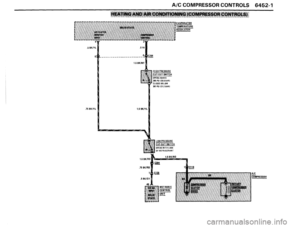 BMW 325i CONVERTIBLE 1988 E30 Electrical Troubleshooting Manual 