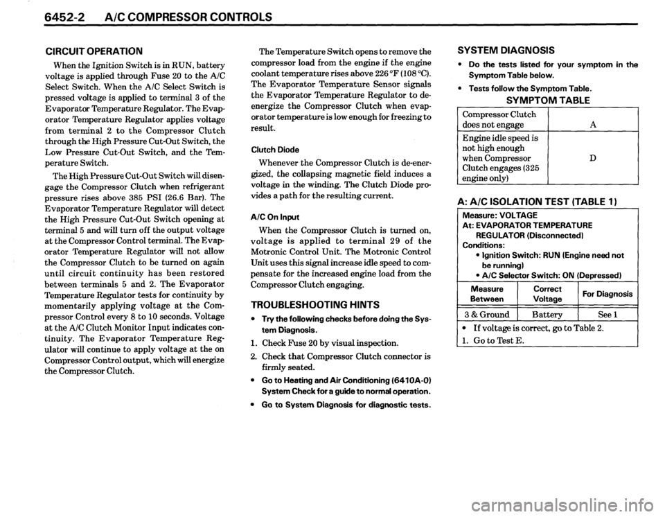 BMW 325i CONVERTIBLE 1988 E30 Electrical Troubleshooting Manual 