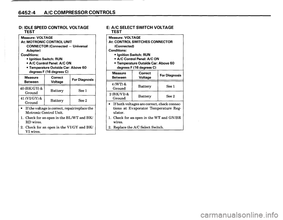BMW 325i CONVERTIBLE 1988 E30 Electrical Troubleshooting Manual 