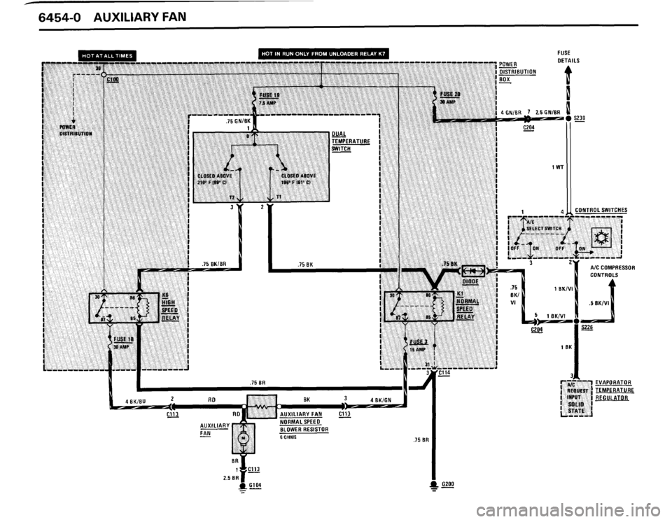 BMW 325i CONVERTIBLE 1988 E30 Electrical Troubleshooting Manual 