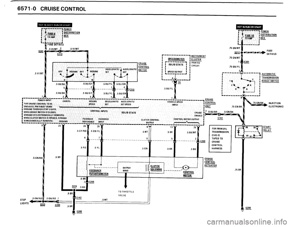 BMW 325i CONVERTIBLE 1988 E30 Electrical Troubleshooting Manual 