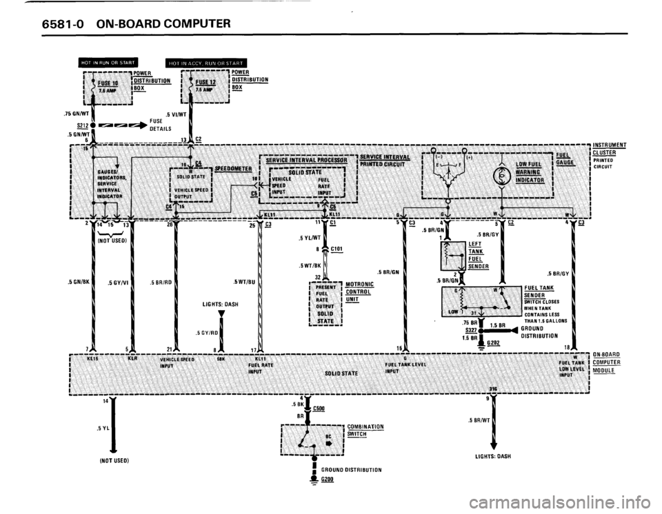 BMW 325i CONVERTIBLE 1988 E30 Electrical Troubleshooting Manual 