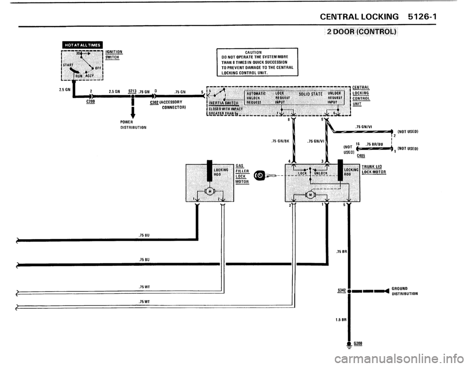 BMW 325IX 1988 E30 Electrical Troubleshooting Manual 
