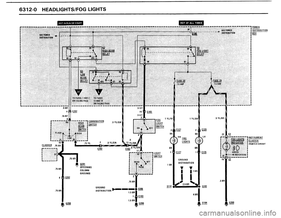 BMW 325IX 1988 E30 Electrical Troubleshooting Manual 