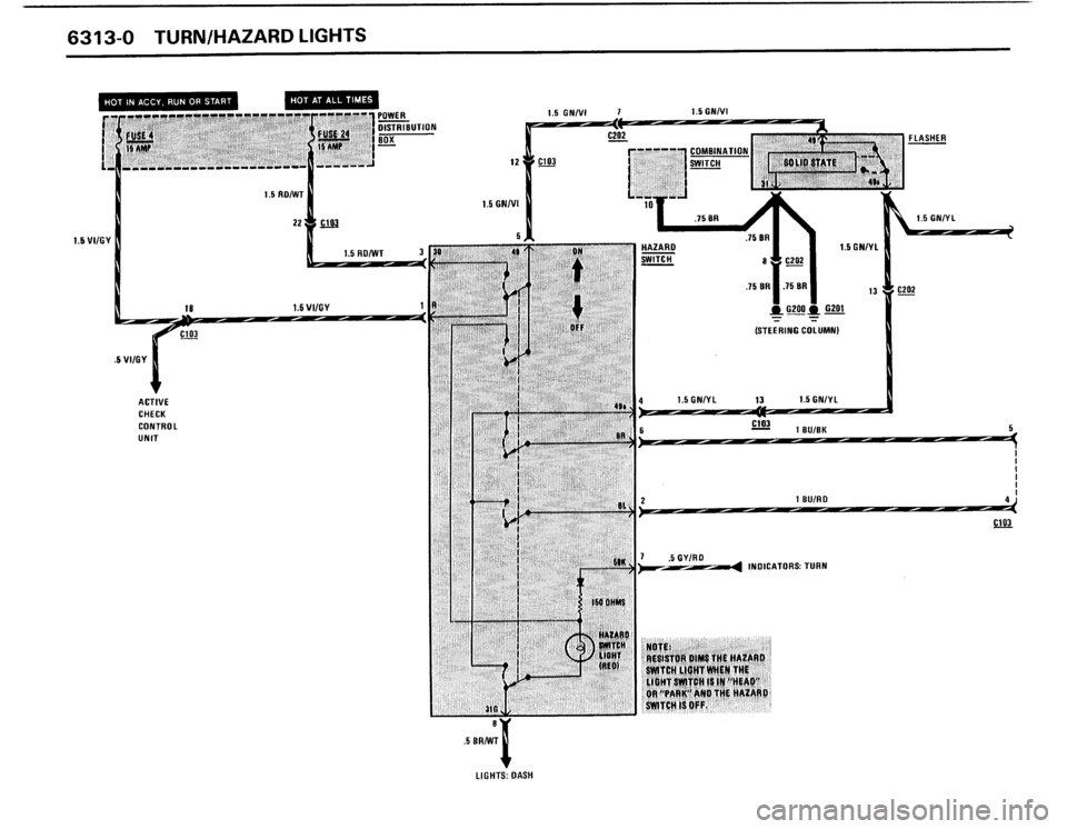 BMW 325IX 1988 E30 Electrical Troubleshooting Manual 