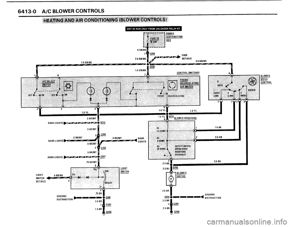 BMW 325IX 1988 E30 Electrical Troubleshooting Manual 