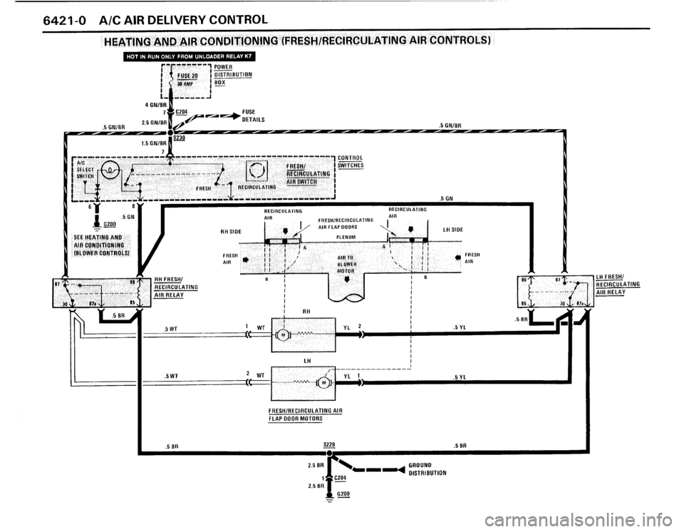 BMW 325IX 1988 E30 Electrical Troubleshooting Manual 
