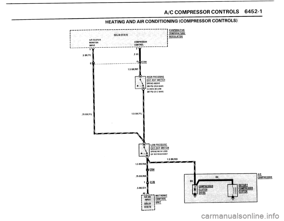 BMW 325IX 1988 E30 Electrical Troubleshooting Manual 