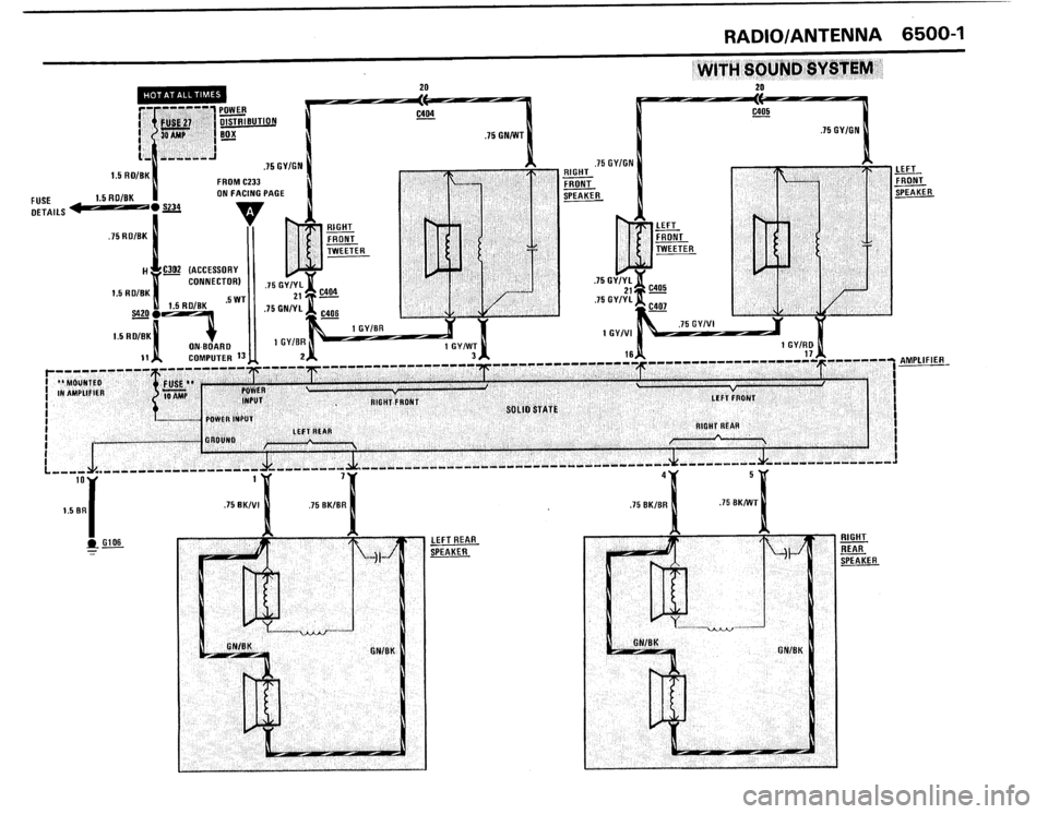 BMW 325IX 1988 E30 Electrical Troubleshooting Manual 