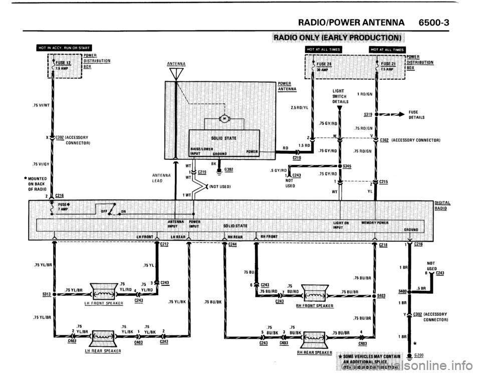 BMW 325is 1989 E30 Electrical Troubleshooting Manual 