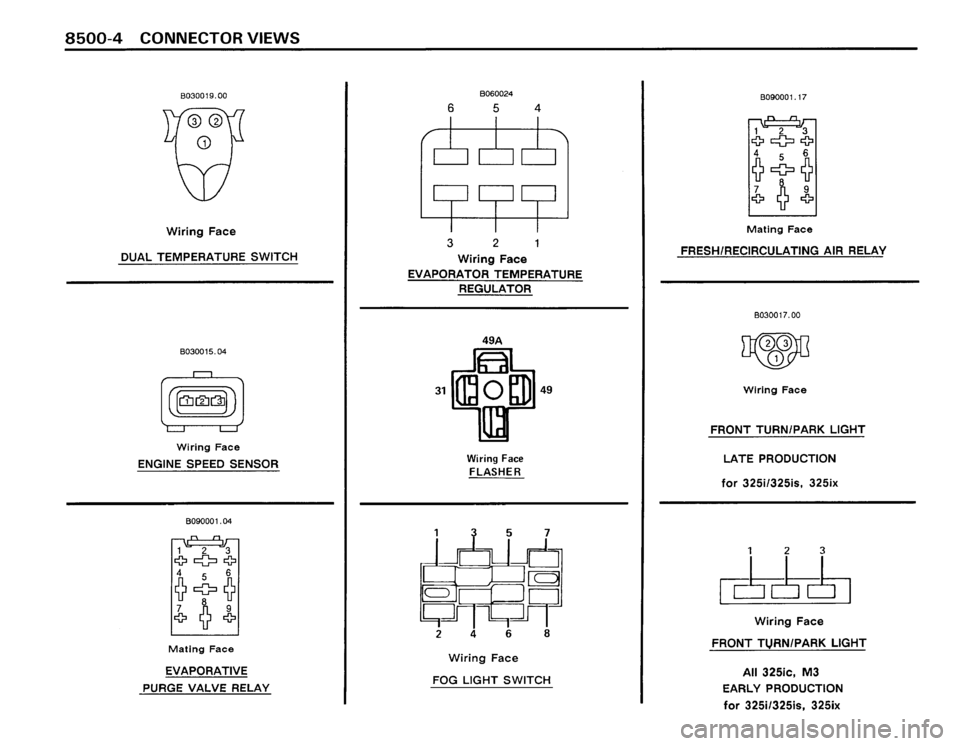 BMW 325is 1989 E30 Electrical Troubleshooting Manual 