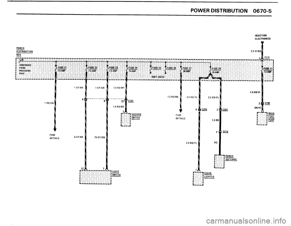 BMW 325is 1989 E30 Electrical Troubleshooting Manual 