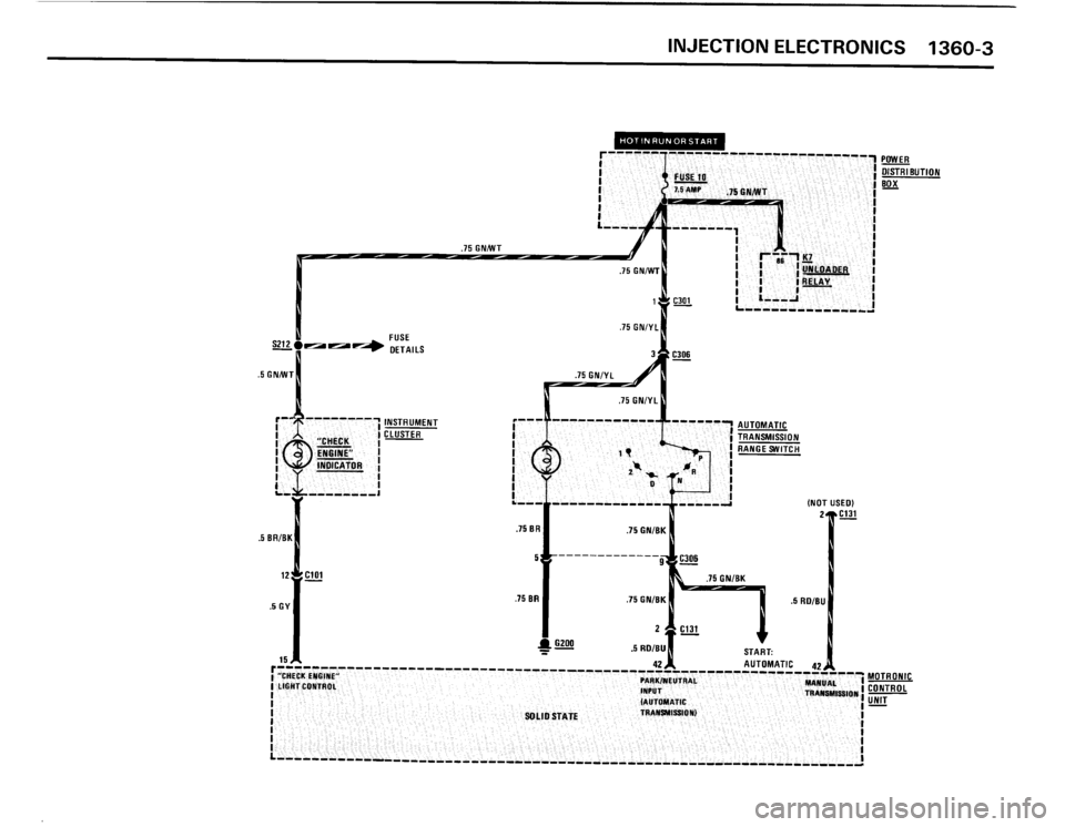 BMW 325is 1989 E30 Electrical Troubleshooting Manual 