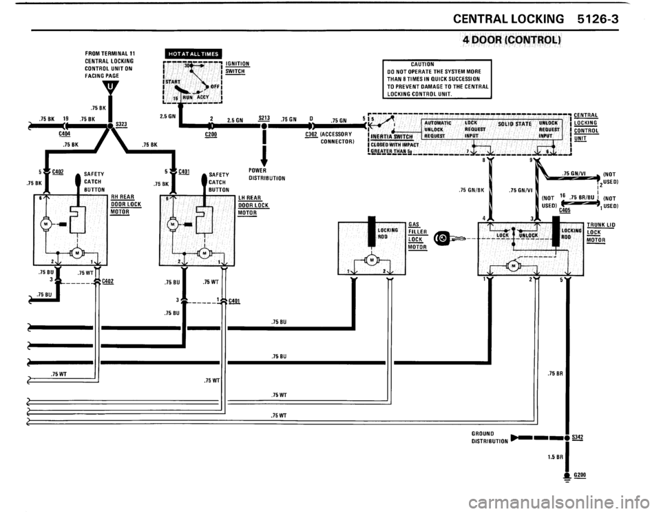 BMW 325is 1989 E30 Electrical Troubleshooting Manual 