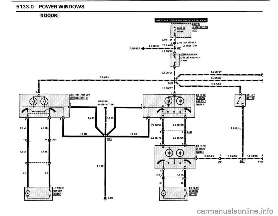 BMW 325is 1989 E30 Electrical Troubleshooting Manual 