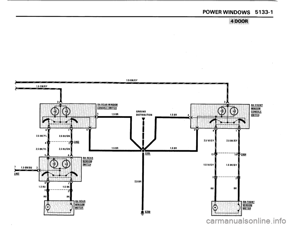 BMW 325is 1989 E30 Electrical Troubleshooting Manual 